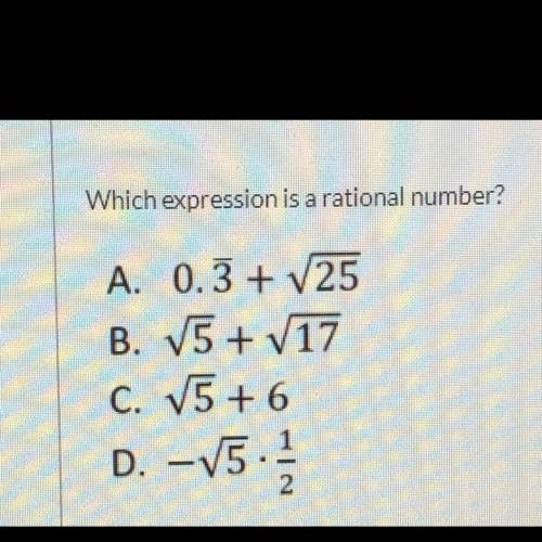 Which expression is a rational