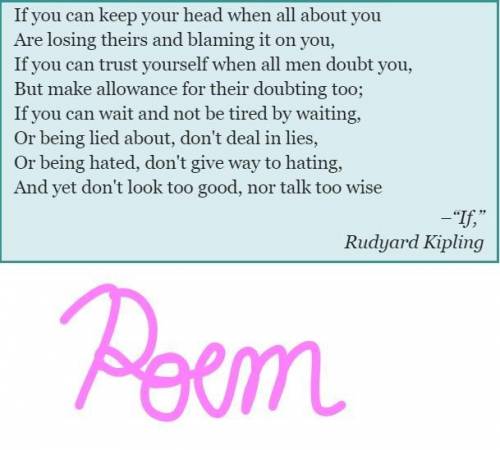 How is the title of Kipling’s poem If” also an example of repetition?