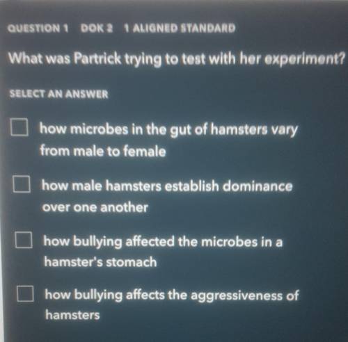 What was Patrick trying to test with her experiment?