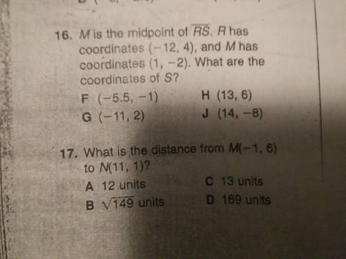 #16 What are the coordinates of S?