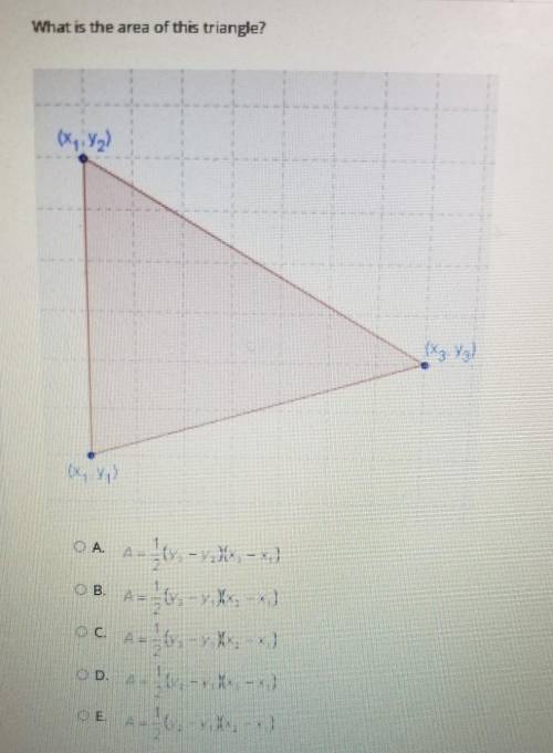 What is the area of this triangle? 1 A = - * - - - - - - - 4- ( - A ---- 4-5 X 1 :)