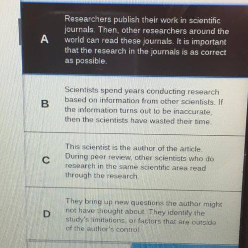 Which selection from this section supports the conclusion that it is important to ensure scientific