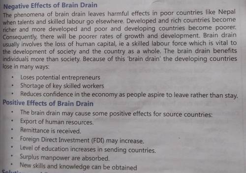 How does brain drain affect development of country?