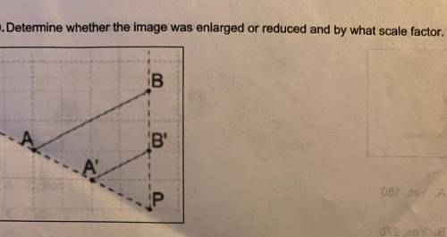 Please help, determine whether the image was enlarged or reduced and by what scale factor