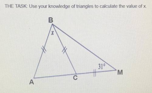 I need to know what x is and if you could put the steps that could be really helpful (THANK YOU)