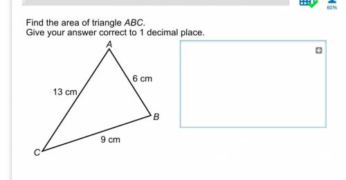 Find the area of triangle abc
