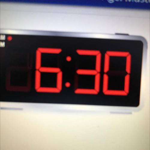Answer the question according to the clock. ¿Qué hora es?

A.son las seis y media da la manana.
B.