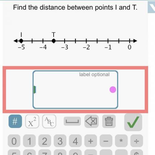 Find the distance between points I and T