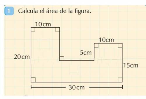 Calculate the area of the figure