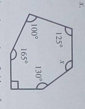 In the diagram shown , find the size of angle x