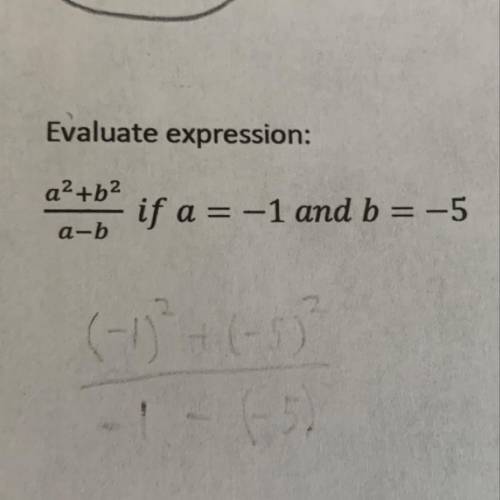 Help asap with math evaluate expression