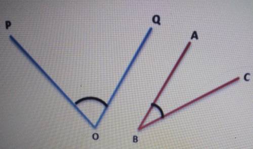 Complementary Angles are angles whose sum is 90°. Determine if these two angles are Complementary A