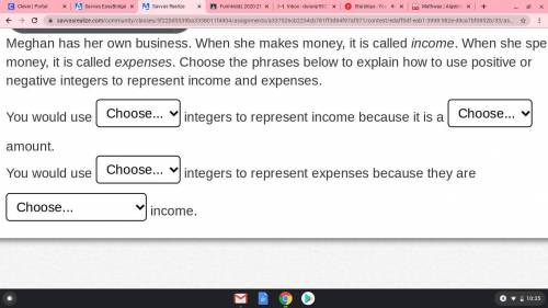 Will mark brainliest!

The first 3 boxes it says positive or negative. The last box says the same