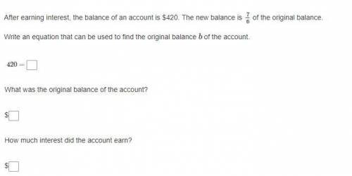 Please Answer A S A P

After earning interest, the balance of an a
