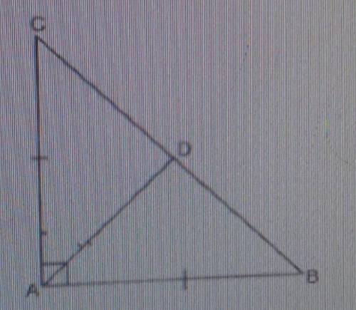 ABC is a right triangle with AB = AC. Bisector of ∠A meets BC at D. prove that ∆ ABC ≅ ∆DEF