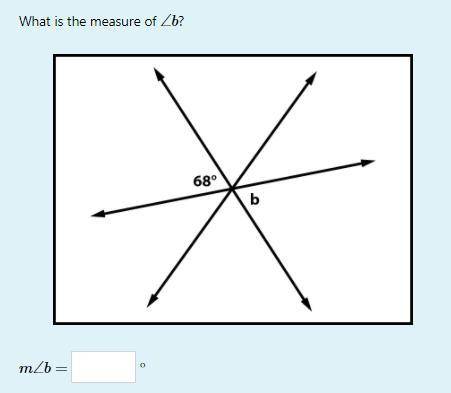 Help Please 
What is the measure of ∠b?