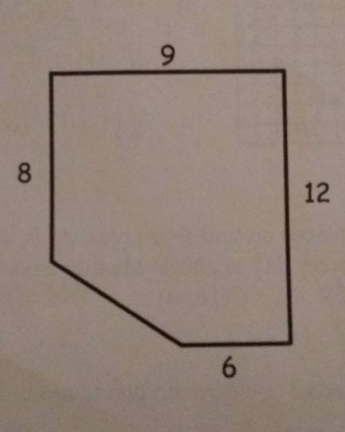 Find the perimeter of the figure: