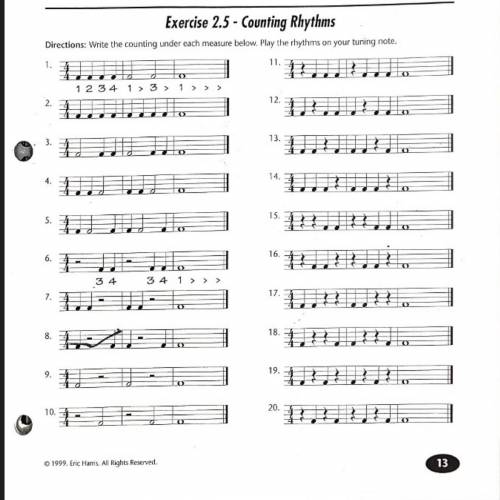 Exercise 2.5 - Counting Rhythms