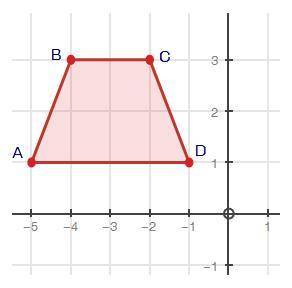 HELPP

Trapezoid ABCD is rotated 180 degrees about the origin and then reflected over the x-axis,