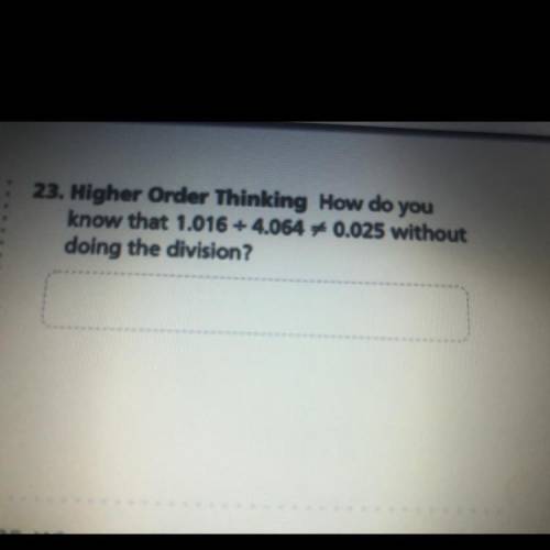 How do you know that 1.016 divided by 4.064 equals 0.025 without doing the division?