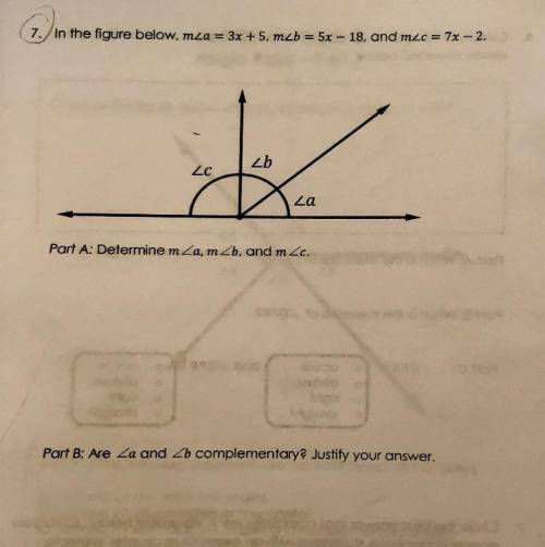 PLEASE HELP!!!
In the figure below, m

Part A: Determine m

Part B: Are
