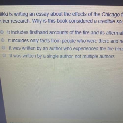 Mikki is writing an essay about the effects of the Chicago fire of 1871, and she is using Jim Murph