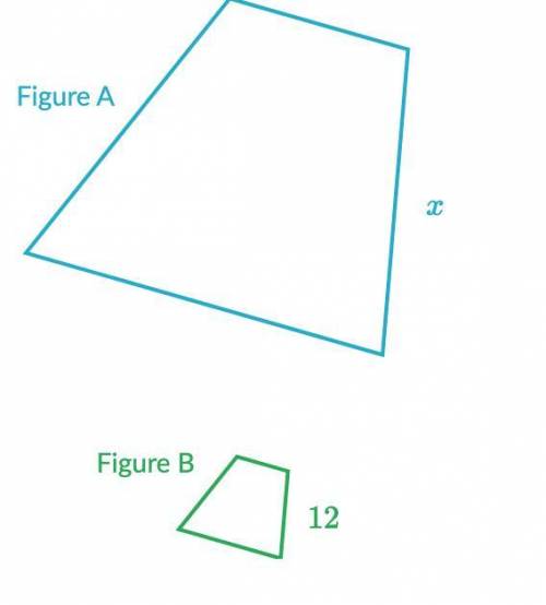 Figure A is a scale image of figure B. Figure A maps to figure B with a scale factor 2/7. What is t