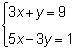 What's the first step for solving the given system using substitution results in an equation withou