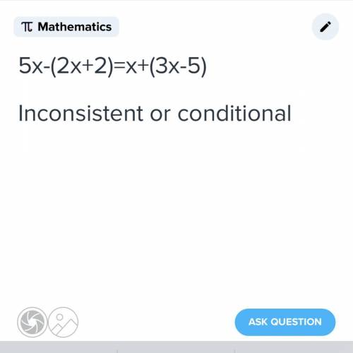 Is the question inconsistent or conditional?