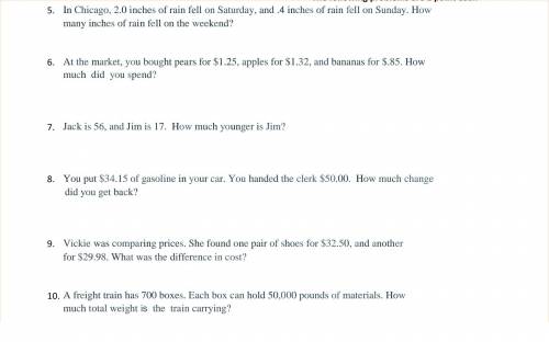 Can someone please help me solve these word problems?