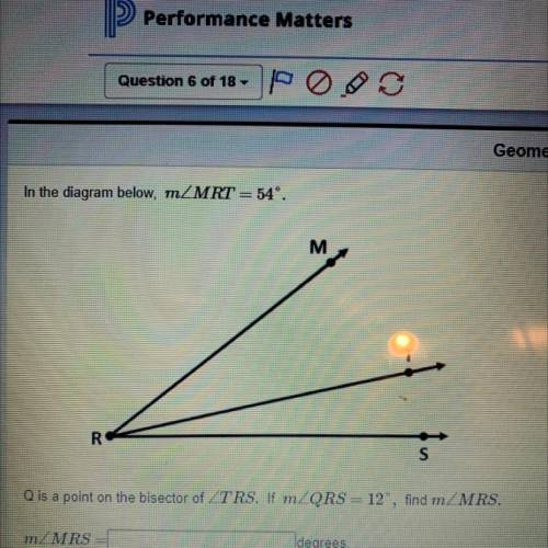 Q is a point on the bisector of