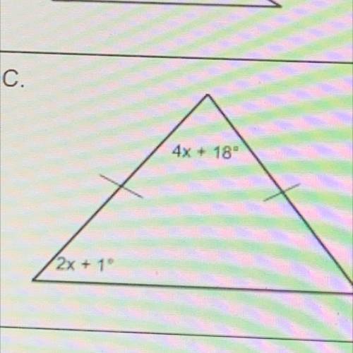 I am stuck on this problem. I’m given 2 angles and I need to find the 3rd.