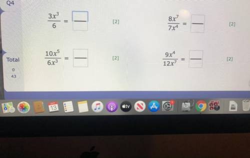 Need help ASAP please! Simplify these.
