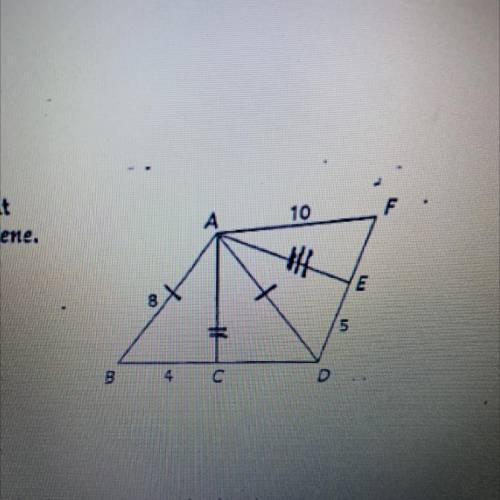 If point is the midpoint of BD and point E is the midpoint

of DF, classify each triangle as equil