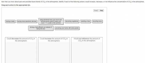 (ENVIRONMENTAL SCIENCE QUESTION)

Now that you know about past and possible future trends of CO2 i