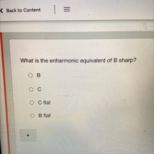 What is the enharmonic equivalent of B sharp?