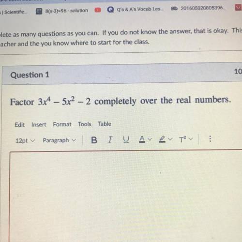 What’s the answer to this algebra quiz?