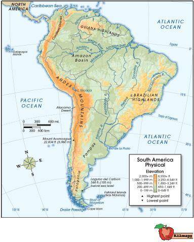 What physical feature shown here influenced the Incan civilization?

the Amazon Basin
the Andes Mo