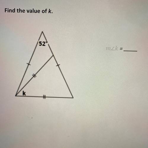 Find the Value of K.
