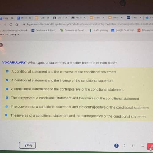 help!! i’m not sure what to do. the question is “what types of statements are either both true or b