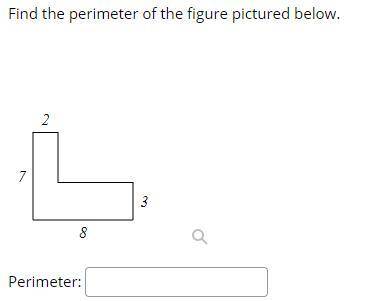16. Find the perimeter of the figure pictured below.