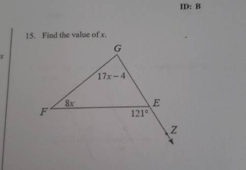 Find the value of x.Please help!!
