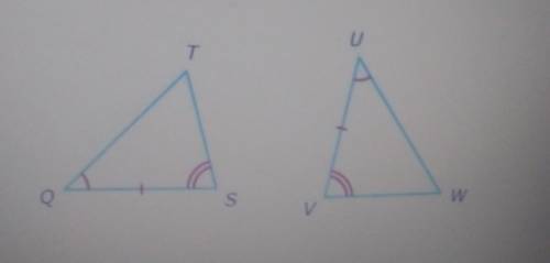 By which rule are these triangles congruent? AAS B) ASA SAS D SSS