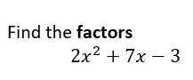 Plz help me by explaining and the answer on finding the factor
