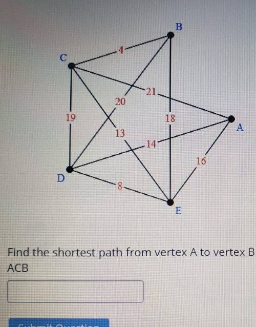 Find the shortest path.