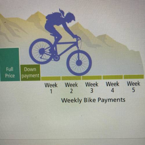 Alani wants to buy a $360 bicycle. She is considering two payment options. The image shows Option A