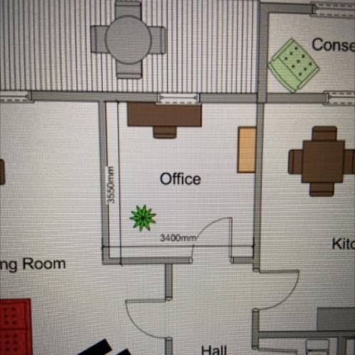 Find the area of the office