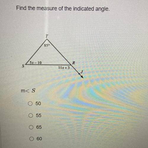How do I solve this?? Please help! Find the measure of the indicated angle.