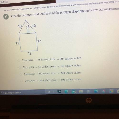 Help, I can’t find total area. I think it’s either c or d