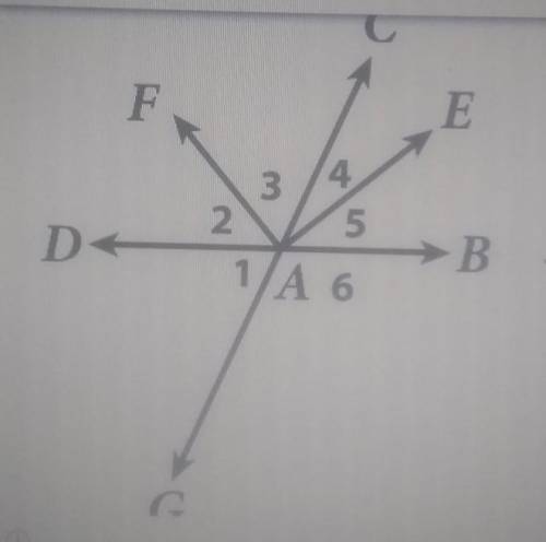 Which of the following angles are vertical pairs? select all that applies. ASAP please